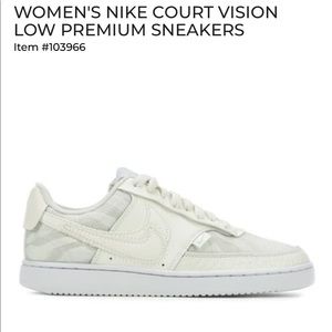 Nike court vision low premium sneakers